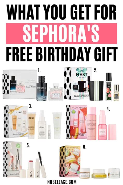 Sephora birthday gifts free